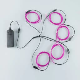 5 in 1 Glow Wire Cable LED Neon Christmas Dance Party DIY Costumes Luminous Clothes Light Decoration Kids Joke Toys 1m Each Cabl