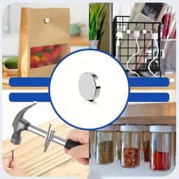 8x2mm Circular Invisible Magnet - Multi Purpose Suitable for Hanging, Christmas DIY, Home, Bag Button, Office, Fixed Aesthetic