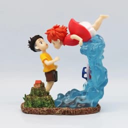 Anime Ponyo On The Cliff Figure Action Figure 15cm Ponyo Meets Sosuke Static Model Ornaments Children's Birthday Christmas Gifts