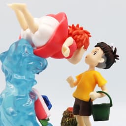 Anime Ponyo On The Cliff Figure Action Figure 15cm Ponyo Meets Sosuke Static Model Ornaments Children's Birthday Christmas Gifts