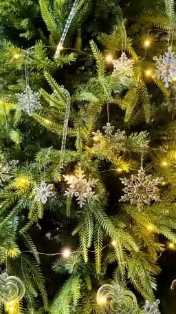 10Pcs Sparkling Snowflake Christmas Tree Hanging Pendant Decor Home Room Decoration Xmas Navidad DIY New Year Gift Wedding Decor