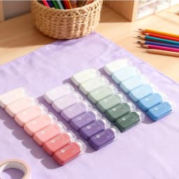 6pcs Dot Double Sided Tape, 6mm No Residue Adhesive for Scrapbooking & Card Making, Strong Point Sticky for Christmas Craft DIY