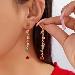 Creative Christmas Grandpa and Grandma Zircon Stud Earrings For Women White Pearl Crystal Snowman Elk Earring New Year Jewelry