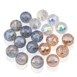 22mm 96Facets Ball Electroplated Glass Round Bead Pendant For DIY Making Crystal Sun Catcher Christmas Tree Home Wedding Decor
