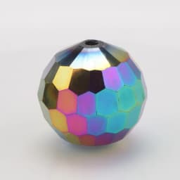 22mm 96Facets Ball Electroplated Glass Round Bead Pendant For DIY Making Crystal Sun Catcher Christmas Tree Home Wedding Decor