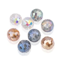 22mm 96Facets Ball Electroplated Glass Round Bead Pendant For DIY Making Crystal Sun Catcher Christmas Tree Home Wedding Decor
