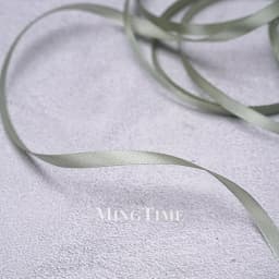 Satin Ribbon 22.8Meters 6mm 25yards 1/4inch Gift Wrap Bow Crafts Material Gold Sage Green Wedding Party Christmas Decoration