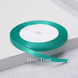 Satin Ribbon 22.8Meters 6mm 25yards 1/4inch Gift Wrap Bow Crafts Material Gold Sage Green Wedding Party Christmas Decoration
