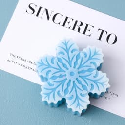 2 Holes 3D Snowflake Silicone Candle Mold Christmas Scented Candle Ornament Keychain Pendant Plaster Epoxy Resin Mold Craft Gift