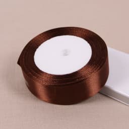 Dark Coffee Brown Satin Ribbons DIY Handmade Bows Crafts Material Christmas Halloween Birthday Party Gift Wrapping Ribbon Tape