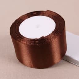 Dark Coffee Brown Satin Ribbons DIY Handmade Bows Crafts Material Christmas Halloween Birthday Party Gift Wrapping Ribbon Tape