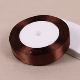 Dark Coffee Brown Satin Ribbons DIY Handmade Bows Crafts Material Christmas Halloween Birthday Party Gift Wrapping Ribbon Tape