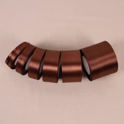 Dark Coffee Brown Satin Ribbons DIY Handmade Bows Crafts Material Christmas Halloween Birthday Party Gift Wrapping Ribbon Tape