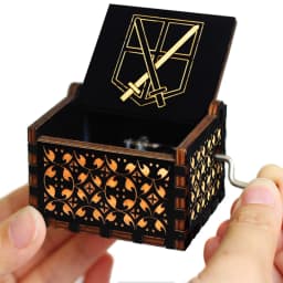 ##Antique carved Wooden Hand Crank  Dragon Ball Music Box Action Figure Collection Model Toys Gifts Christmas Gift Birthday Gift