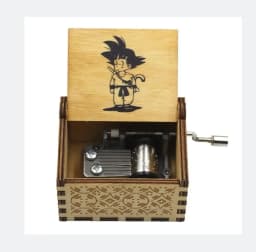 ##Antique carved Wooden Hand Crank  Dragon Ball Music Box Action Figure Collection Model Toys Gifts Christmas Gift Birthday Gift