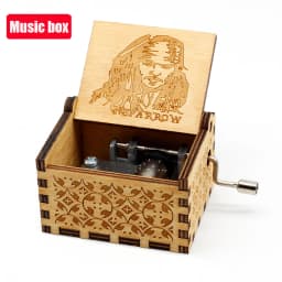 ##Antique carved Wooden Hand Crank  Dragon Ball Music Box Action Figure Collection Model Toys Gifts Christmas Gift Birthday Gift