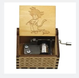 ##Antique carved Wooden Hand Crank  Dragon Ball Music Box Action Figure Collection Model Toys Gifts Christmas Gift Birthday Gift