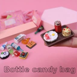 Adorable Miniature Food Beverage Items Candy Bag Mock Ups Party Favors Surprise Gifts Christmas Piñata Stuffer Animal Props