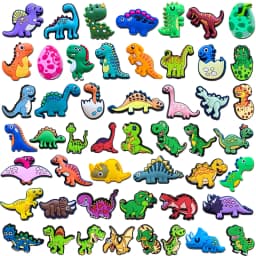 Random 15-30Pcs Dinosaur Series Shoe Charms For Sandals Premium Quality PVC DIY Shoe Decorations Accessories Christmas Gift