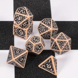 DND Dice Set -7pc Christmas Polyhedral Dice for D&D RPG MTG Role Playing Table Party Games & DM & Dice Goblin