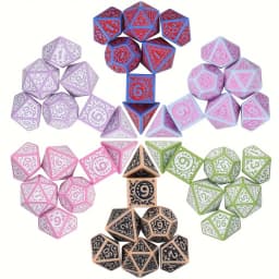 DND Dice Set -7pc Christmas Polyhedral Dice for D&D RPG MTG Role Playing Table Party Games & DM & Dice Goblin