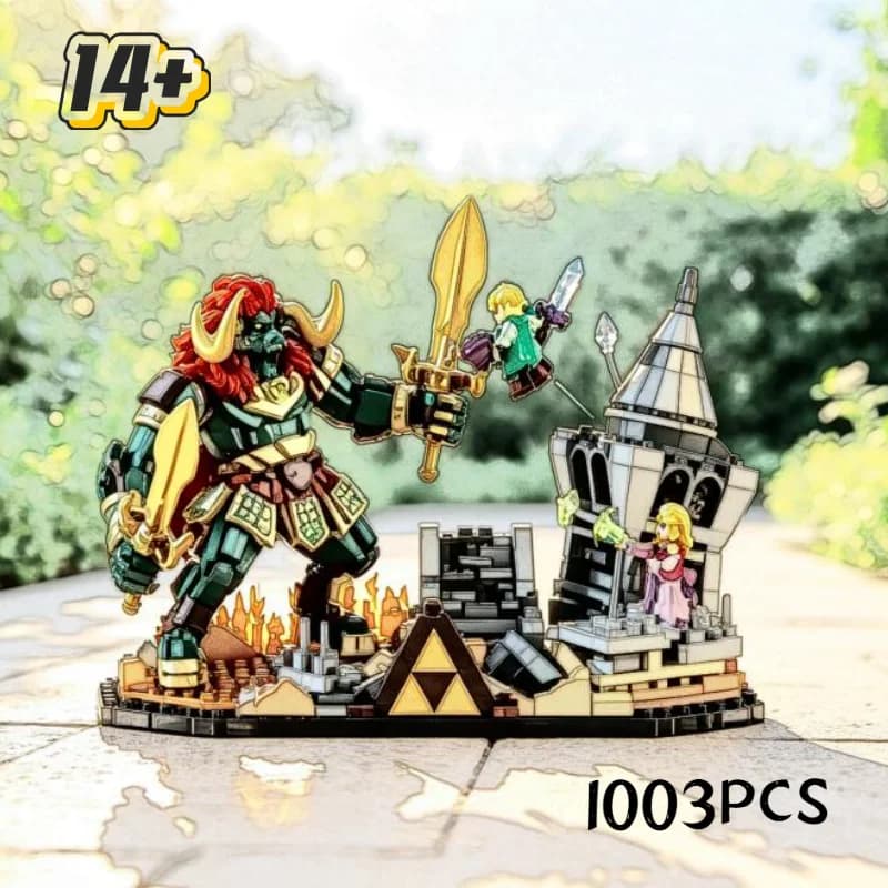 Fast Ship 1003PCS Battle Castle Building Blocks The Final Battle Desktop Decor Movie Assembly Toys for Christmas Festival Gifts