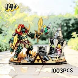 Fast Ship 1003PCS Battle Castle Building Blocks The Final Battle Desktop Decor Movie Assembly Toys for Christmas Festival Gifts
