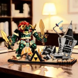 Fast Ship 1003PCS Battle Castle Building Blocks The Final Battle Desktop Decor Movie Assembly Toys for Christmas Festival Gifts