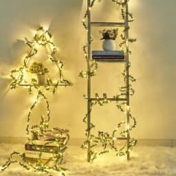Outdoor Tiny Leaf LED Copper Wire Fairy String Lights Garland Christmas Decorations for Home New Year Wedding Garden Street Lamp