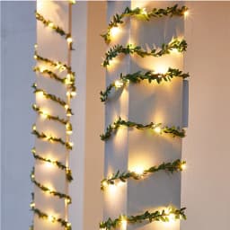 Outdoor Tiny Leaf LED Copper Wire Fairy String Lights Garland Christmas Decorations for Home New Year Wedding Garden Street Lamp