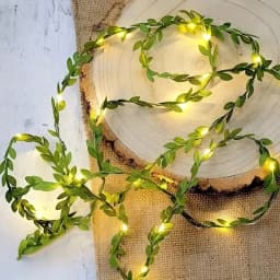 Outdoor Tiny Leaf LED Copper Wire Fairy String Lights Garland Christmas Decorations for Home New Year Wedding Garden Street Lamp