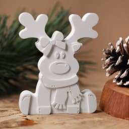 Christmas Silicone Mold Sitting Reindeer Resin Casting Mold for DIY Ornament Holiday Party Decor Gift Winter Party Decoration