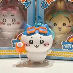 New Creative Cartoon Chiikawa Kawaii Shooting Water Toys Usaki Doll Model Figurine Anime Key Pendant Boys Christmas Gift Toys