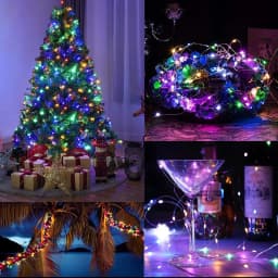 Solar String Lights Outdoor Solar Lights Fairy Christmas Lamp Garland For Terrace Courtyard Porch Garden Party Tree Decoration