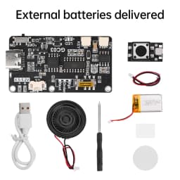 GC03 Recording Card Voice Recording Board Movement Creative Gift Box Christmas Birthday Card MP3Voice Module TYPE-C with Speaker