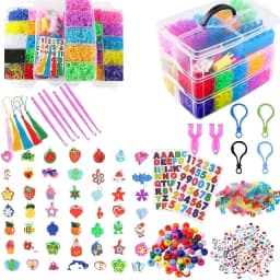 15000+ Rubber Band Bracelet Kit, Loom Bands Vibrant Colours with Storage Box, DIY Friendship Bracelet Making Kit Christmas Gift