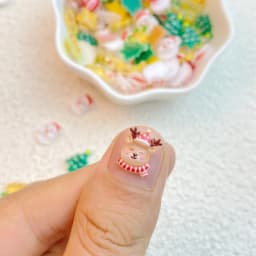 50Pcs New Cute Resin Mini Christmas Snowman, Tree, Old Man Collection Flat Back Manicure Parts Embellishments For Hair Bows