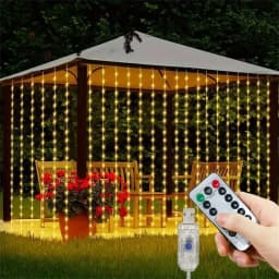 3M LED Curtain String Lights Fairy Decoration USB Holiday Garland Lamp 8 Mode For Home Garden Christmas Party New Year Wedding