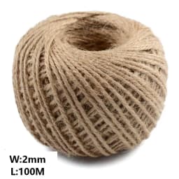 Natural Vintage Jute Rope Twine Roll Sewing Christmas Crafts Jute Cord Thread Wedding Handmade DIY Party Ribbon Bows Decoration