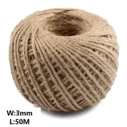Natural Vintage Jute Rope Twine Roll Sewing Christmas Crafts Jute Cord Thread Wedding Handmade DIY Party Ribbon Bows Decoration