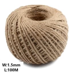 Natural Vintage Jute Rope Twine Roll Sewing Christmas Crafts Jute Cord Thread Wedding Handmade DIY Party Ribbon Bows Decoration