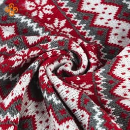 150x45cm Sweater Knit Fabric Snow Jacquard Polyester Fabric Christmas Tree Skirt Pillow Decoration Cloth Crafts Toy DIY Material