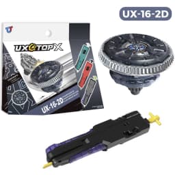 BEY X UX-16 Clock Mirage Booster Gyro Spinning Toy Battle Top with Launcher New in Box Christmas Holiday Gift for Boys