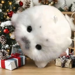 ★▲Cartoon Cute Plush Seal Keychain White Seal Pendant Fashion Stuffed Doll Keyring Backpack Hanging Decoration Christmas Gift