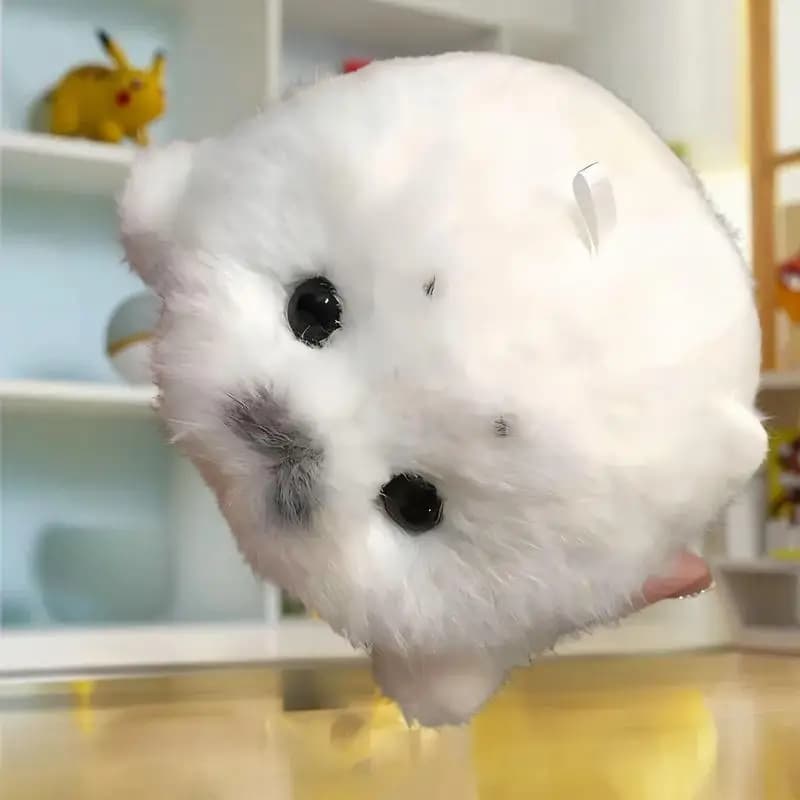 ★▲Cartoon Cute Plush Seal Keychain White Seal Pendant Fashion Stuffed Doll Keyring Backpack Hanging Decoration Christmas Gift