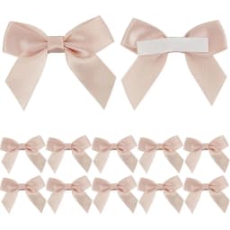 10/30/50Pcs Handmade Bow With Adhesive Back for Christmas Gift Box Flower Decoration Handmade DIY Clothing Accessories