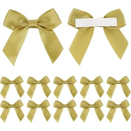 10/30/50Pcs Handmade Bow With Adhesive Back for Christmas Gift Box Flower Decoration Handmade DIY Clothing Accessories