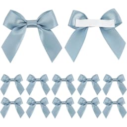10/30/50Pcs Handmade Bow With Adhesive Back for Christmas Gift Box Flower Decoration Handmade DIY Clothing Accessories
