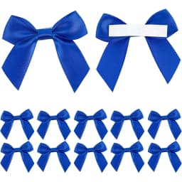 10/30/50Pcs Handmade Bow With Adhesive Back for Christmas Gift Box Flower Decoration Handmade DIY Clothing Accessories