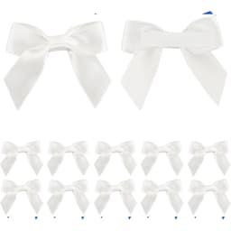 10/30/50Pcs Handmade Bow With Adhesive Back for Christmas Gift Box Flower Decoration Handmade DIY Clothing Accessories